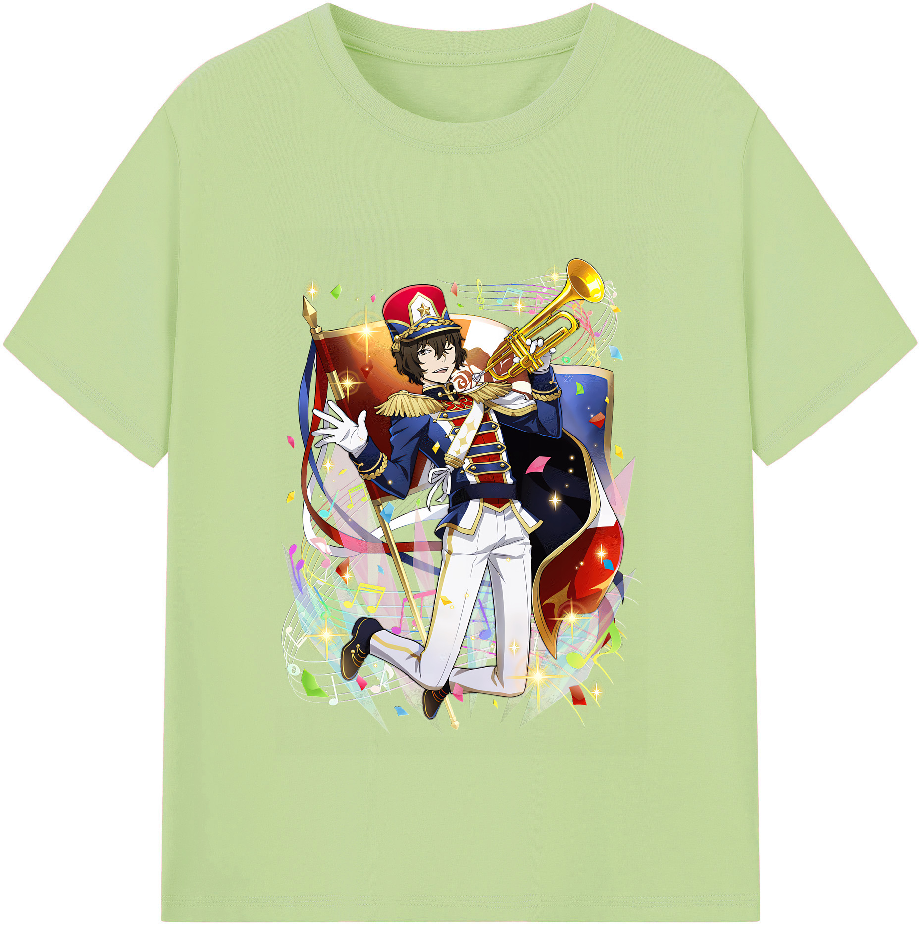 （画像用） 文豪ストレイドッグス Bungo Stray Dogs 綿100％半袖Tシャツ（フロントプリント）